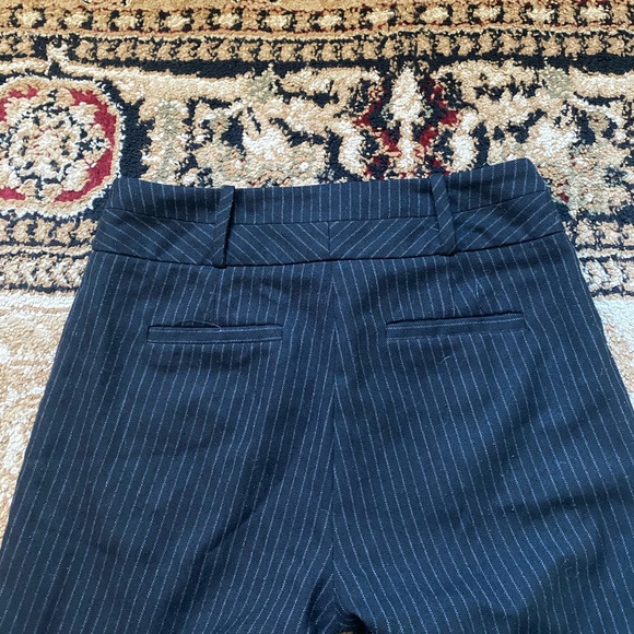 Vintage Le Château Black Pinstripe Trouser Dress Pants - Picture 2 of 3